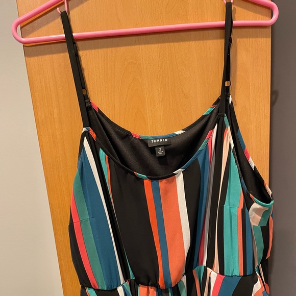 Torrid 3 sleeveless midi dress with flattering lines - Picture 3 of 5